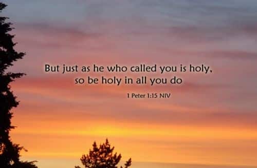 be holy in all you do