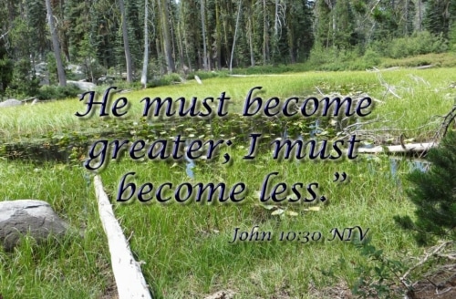 he must increase, but I must decrease