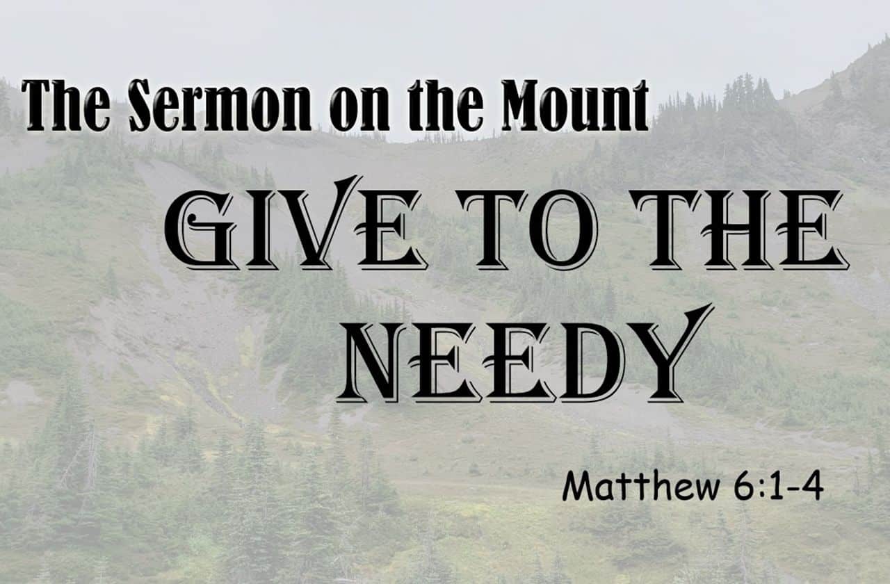 give to the needy