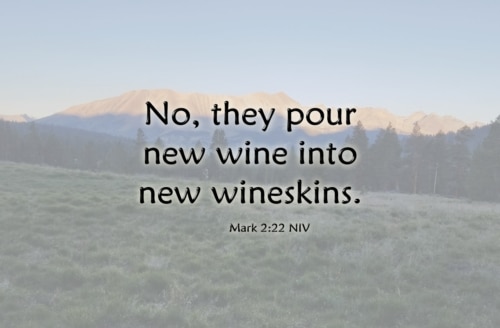 new wine into new wineskins
