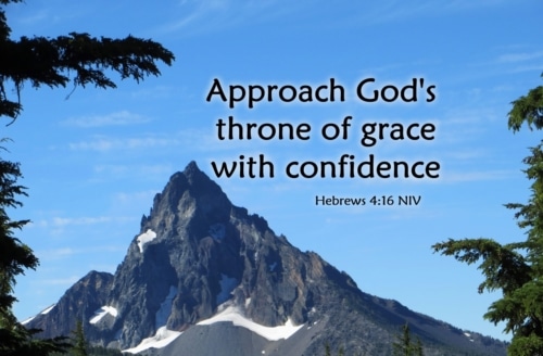 approach God's throne with confidence