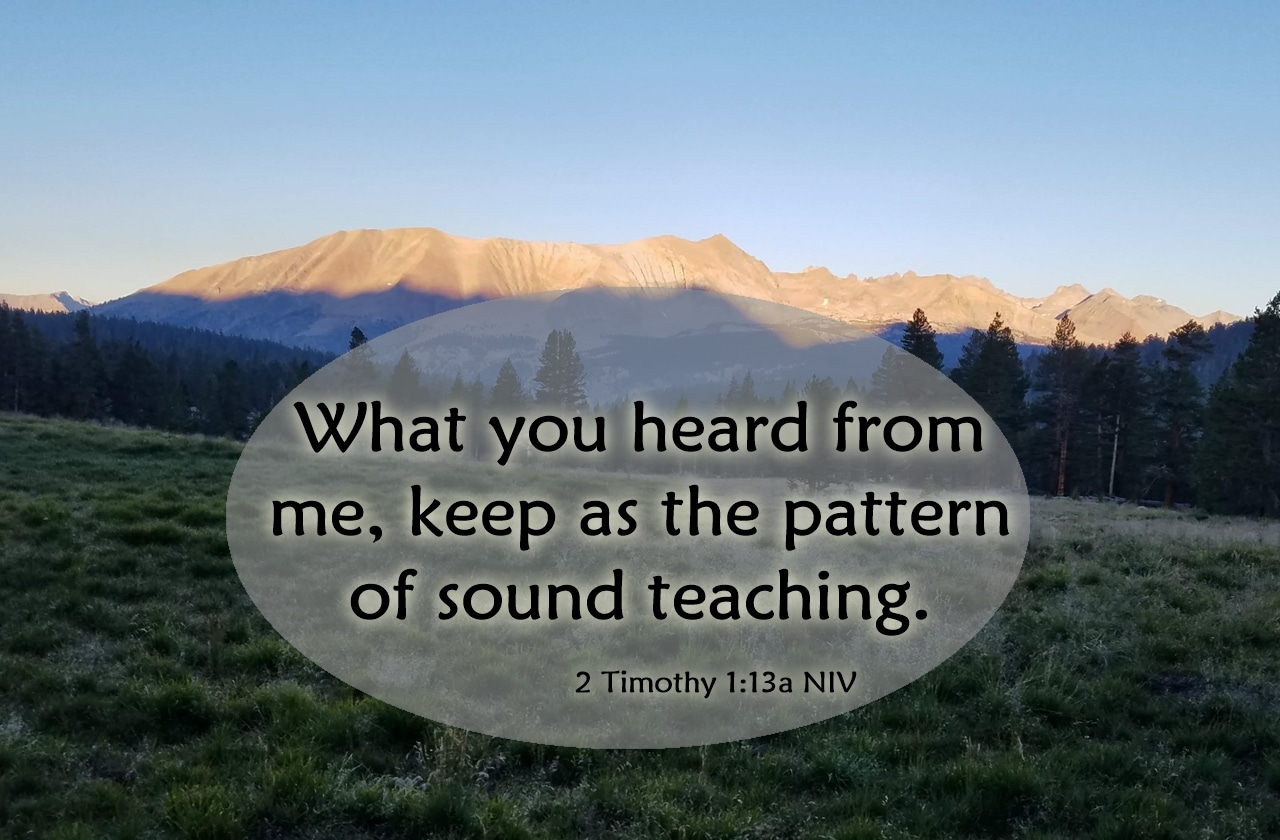 The Pattern of Sound Teaching
