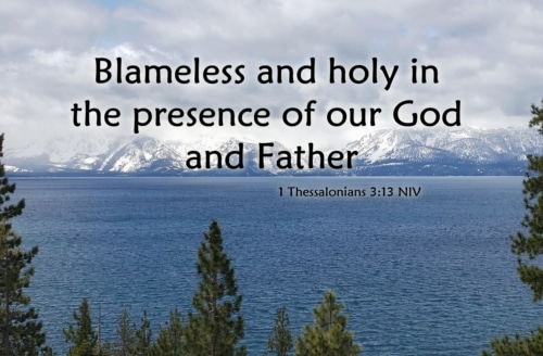 Blameless and Holy in the Presence of God