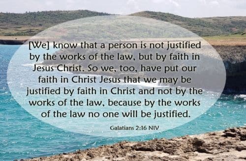 Justified by faith in Jesus