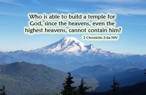 Who can build a temple for God?