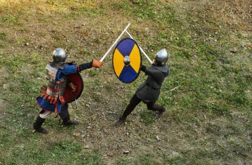 Two knights in a sword fight: The battle within
