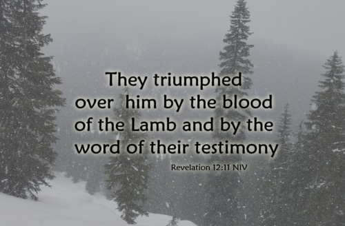 triumphing by the blood